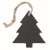 Kerstboom hanger van leisteen zwart