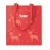 Katoenen tas met lange hengels (140 gr/m2) rood