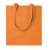 Katoenen tas met lange hengels (140 gr/m2) oranje