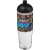 H2O Active® bidon met koepeldeksel (700 ml) transparant/zwart