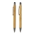 Bamboe moderne pennenset in doosje bruin