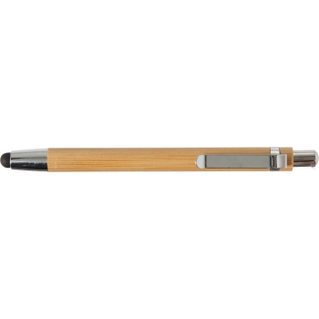 Afbeelding van relatiegeschenk:Bamboe balpen met stylus