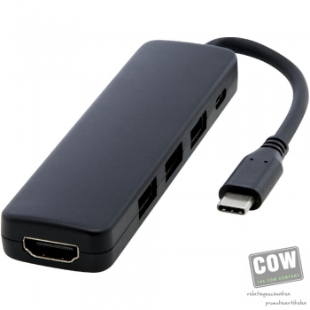 Afbeelding van relatiegeschenk:Loop RCS gerecyclede plastic multimedia-adapter USB 2.0-3.0 met HDMI-poort